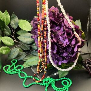 Vintage Early 70’s Beaded Necklace Group